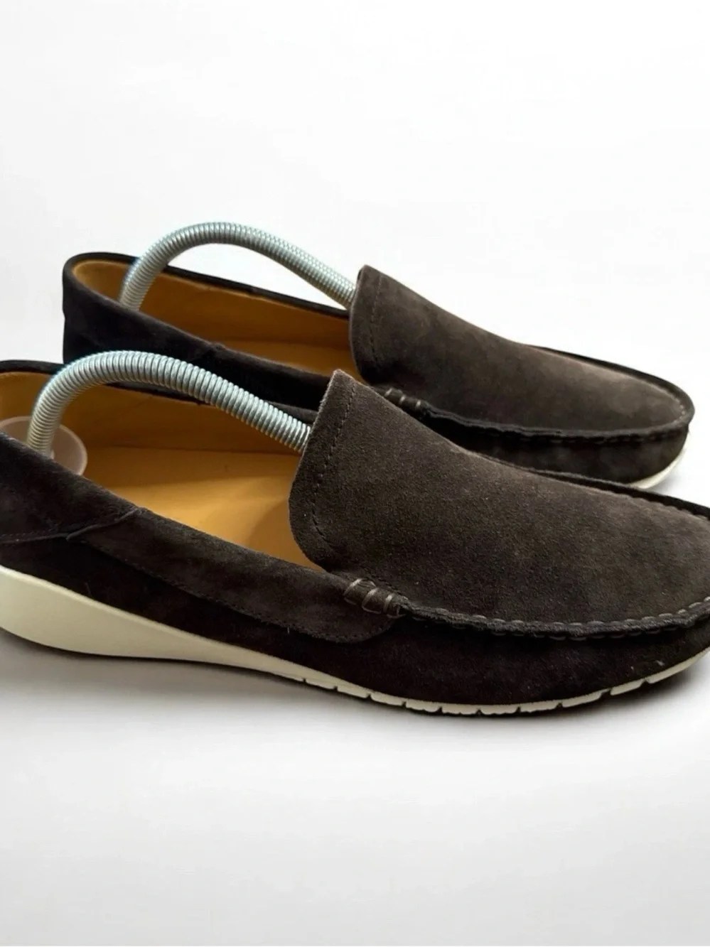 Olukai Ka'a Leather Suede Loafer Brown 10535-6363 Men's Sz 9